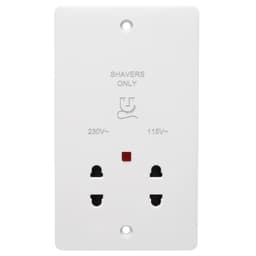 Profile+ Shaver Socket 230/115V