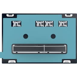 Sigma50 Actuator Plate, Dual Flush, Black Chrome