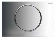 Sigma10 Actuator Plate, Stop-and-Go Flush, Polished Chrome/Matte Chrome