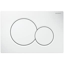 Sigma01 Actuator Plate, Dual Flush, Alpine White