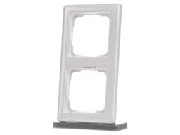 Standard 55 Cover Frame 2-gang Pure White Glossy