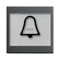 Rocker Cover Plate with Bell Symbol System 55 Anthracite