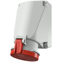 Wall Mounted Receptacle X-CONTACT 63A 5p 400V IP44