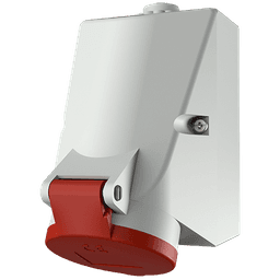 Wall Mounted Receptacle TwinCONTACT 16A 5p 400V IP44