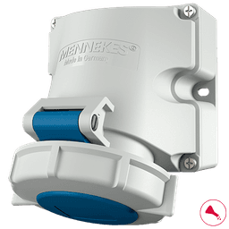 Wall Mounted Receptacle AMELAN TwinCONTACT 16A 4p 400V IP67