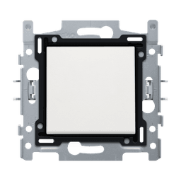 N.O. Push Button 10 A with Screw Terminals, Niko Intense White
