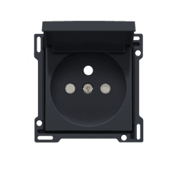 Finishing Set for Socket Outlet with Hinged Lid, Niko Intense Anthracite