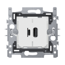 Dual Smart USB-A and USB-C Charger 3.5 A, Base 60x71 mm