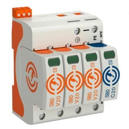 Surge arrester V20, 3-pole + NPE with remote signalling, 280 V