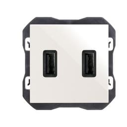 Dual USB charger 3.1A with smartcharge type A white Simon 270