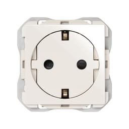 Clean modular Schuko socket outlet 16A 250V~ with screw terminal system white Simon 270