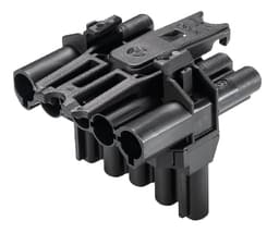 gesis CLASSIC GST18i5 T-Distributor 5-pole 1-in/2-out Black