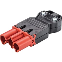 gesis CLASSIC GST18i3 Male Connector 3-pole Tomato Red