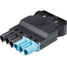 gesis CLASSIC GST18i6 Male Connector 6-pole Black/Pastel Blue
